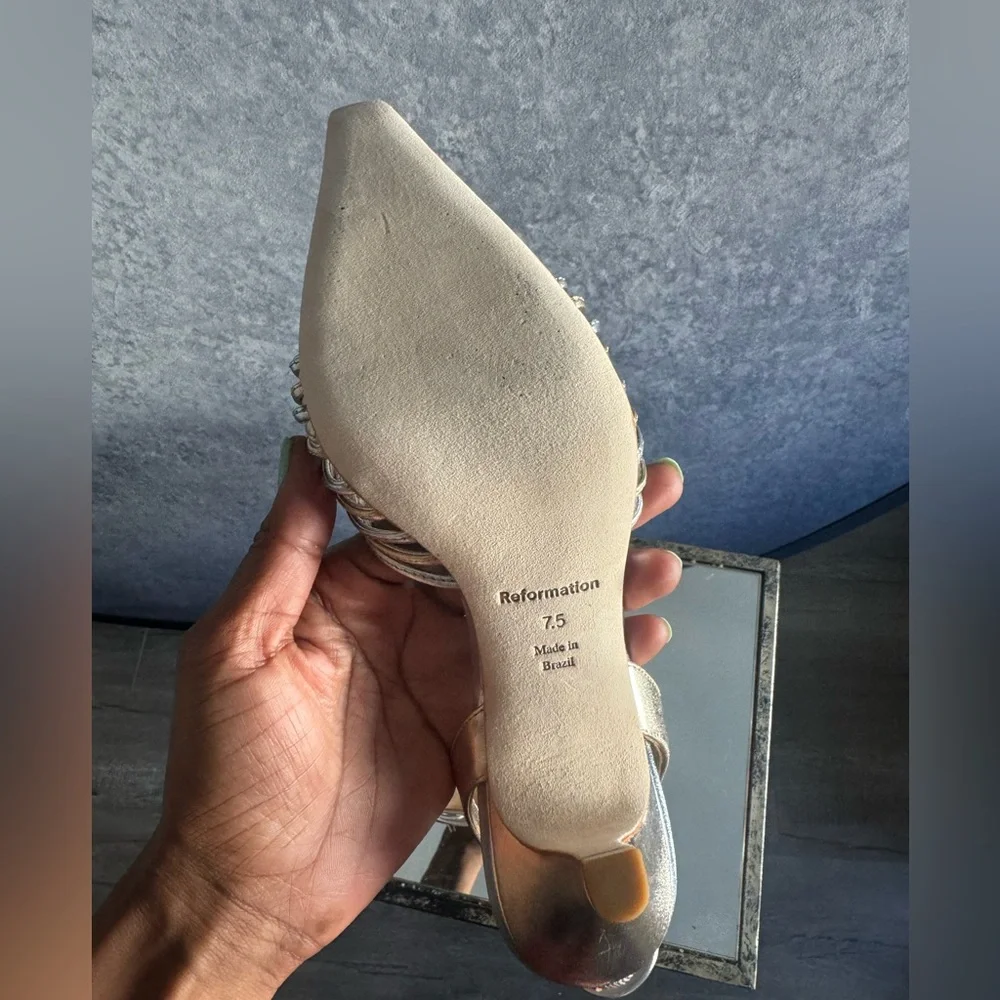 NWB Reformation slingback pumps
